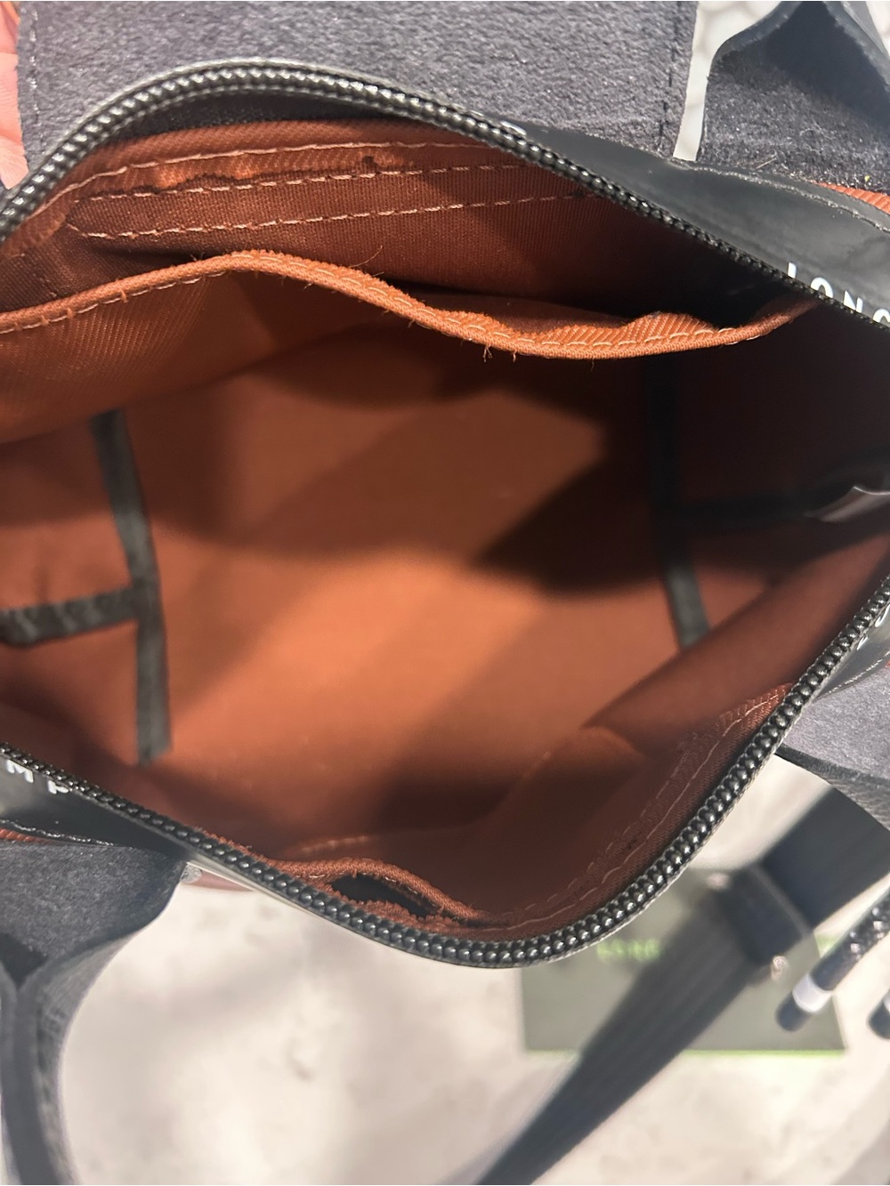 Authentic Longchamp Le Pliage Energy XS Crossbody Chocolate - Picture 6 of 12